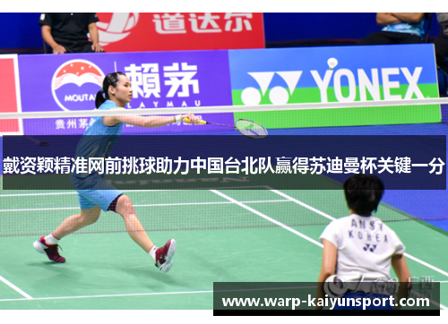 戴资颖精准网前挑球助力中国台北队赢得苏迪曼杯关键一分